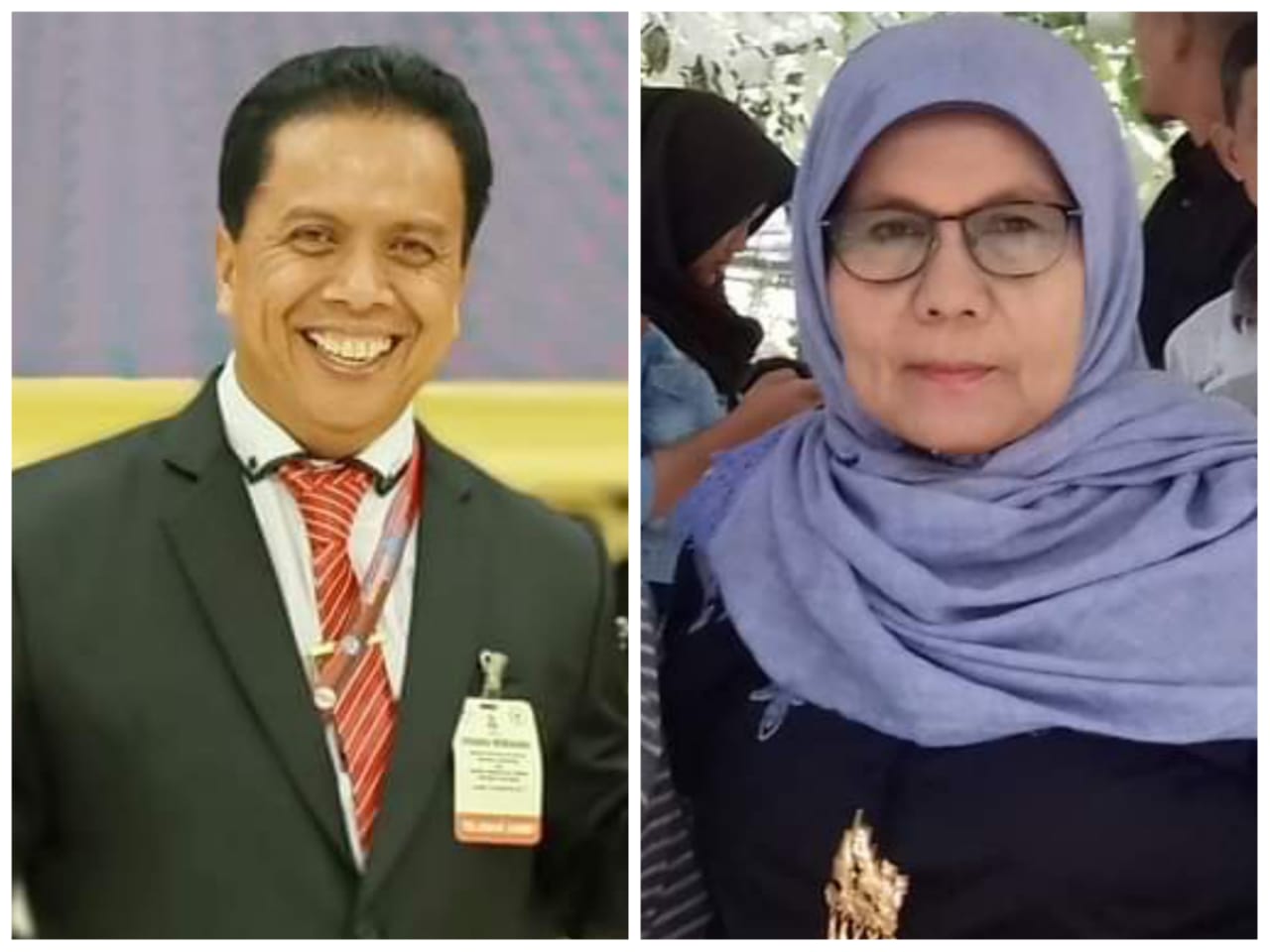 Mardiyus M.Pd. dan Syufriati, M.Pd., Kepala Sekolah di Payakumbuh yang masuk dalam nominasi penghargaan apresiasi hari guru